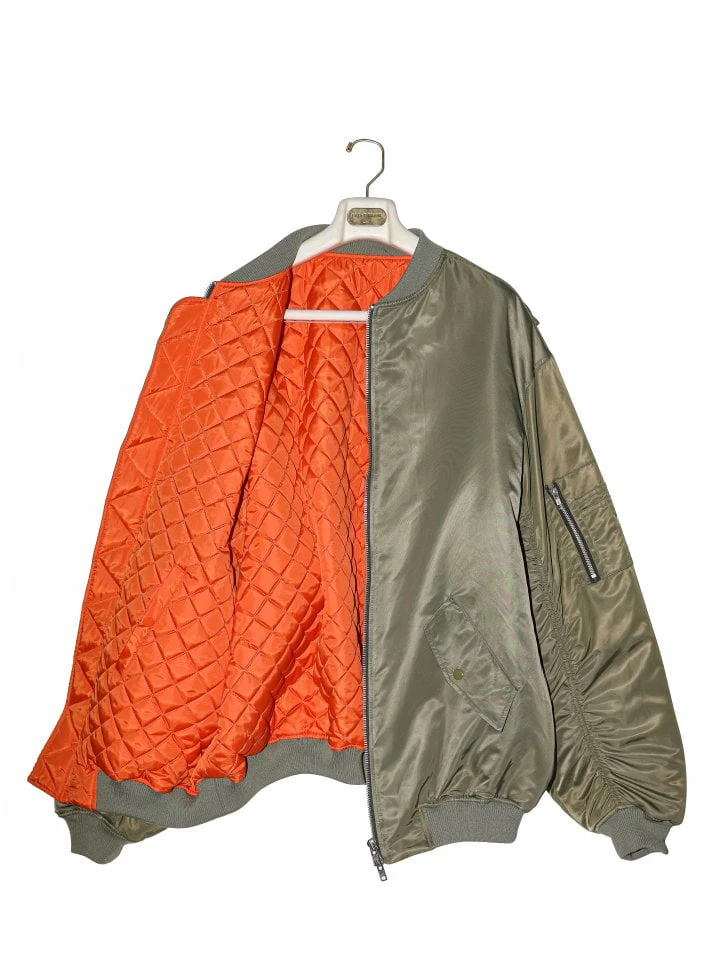 Paper Moon - Korean Women Fashion - #momslook - Super Oversized MA-1 Bomber Jacket - 8