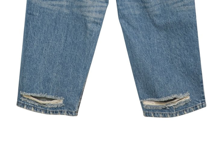 Paper Moon - Korean Women Fashion - #thelittlethings - Vintage Distressed Wash Wide Jeans - 8