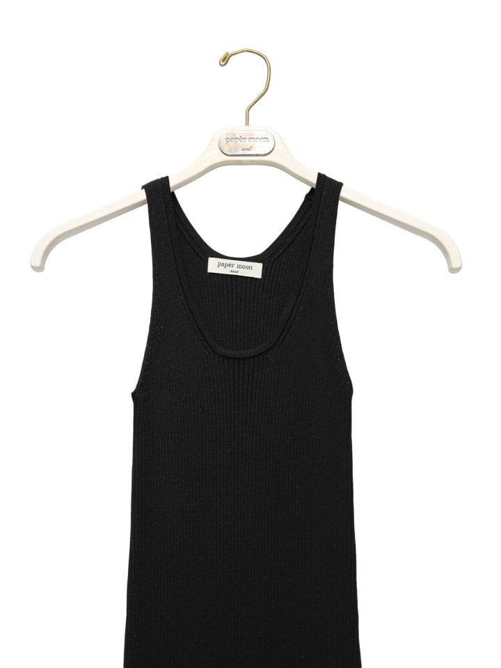 Paper Moon - Korean Women Fashion - #vintagekidsstyle - Sleeveless Ribbed Knit Mini Dress - 7