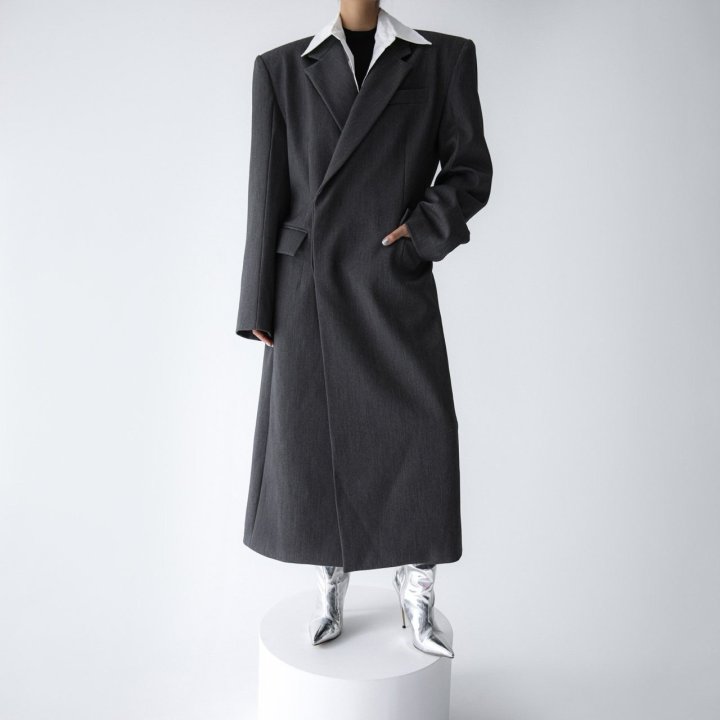 Paper Moon - Korean Women Fashion - #womensfashion - Hidden Button Maxi Coat - 11