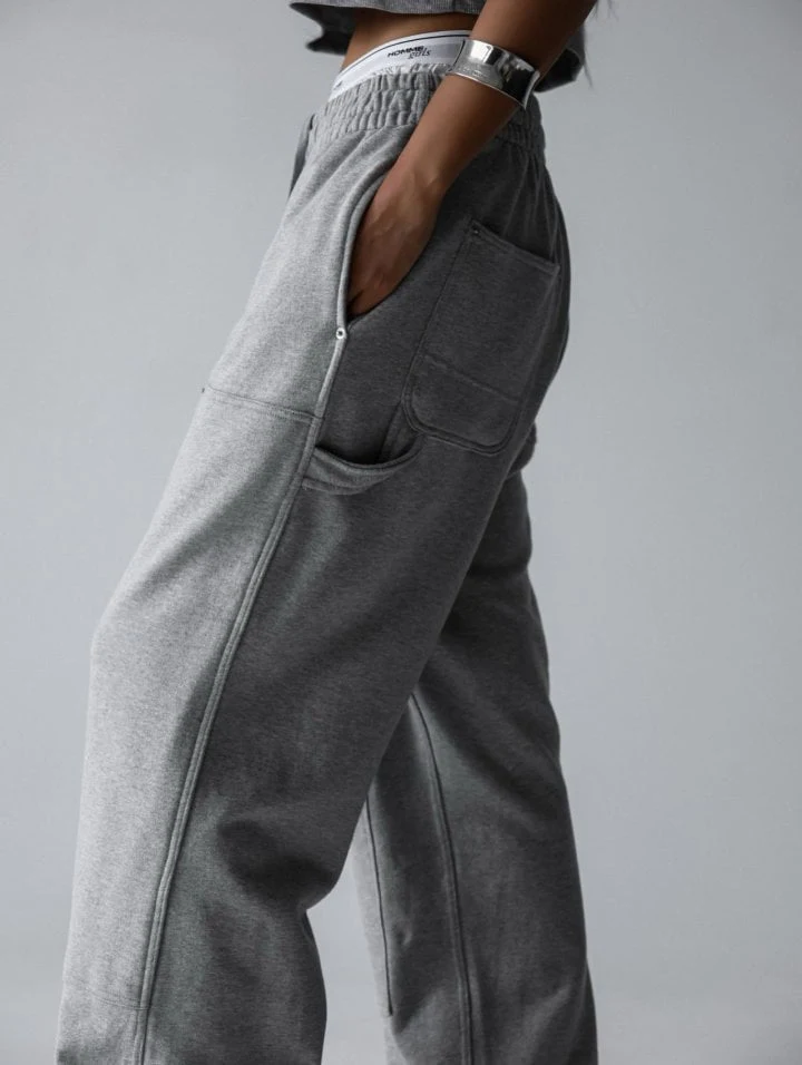 Paper Moon - Korean Women Fashion - #womensfashion - Rivet Point Sweat Pants - 3