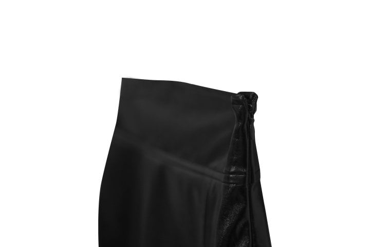 Paper Moon - Korean Women Fashion - #momslook - Metallic Leather Slit Skirt - 4