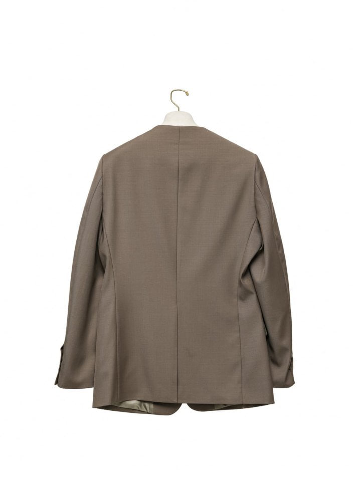 Paper Moon - Korean Women Fashion - #womensfashion - Sharkskin Collarless Oversized Jacket - 5