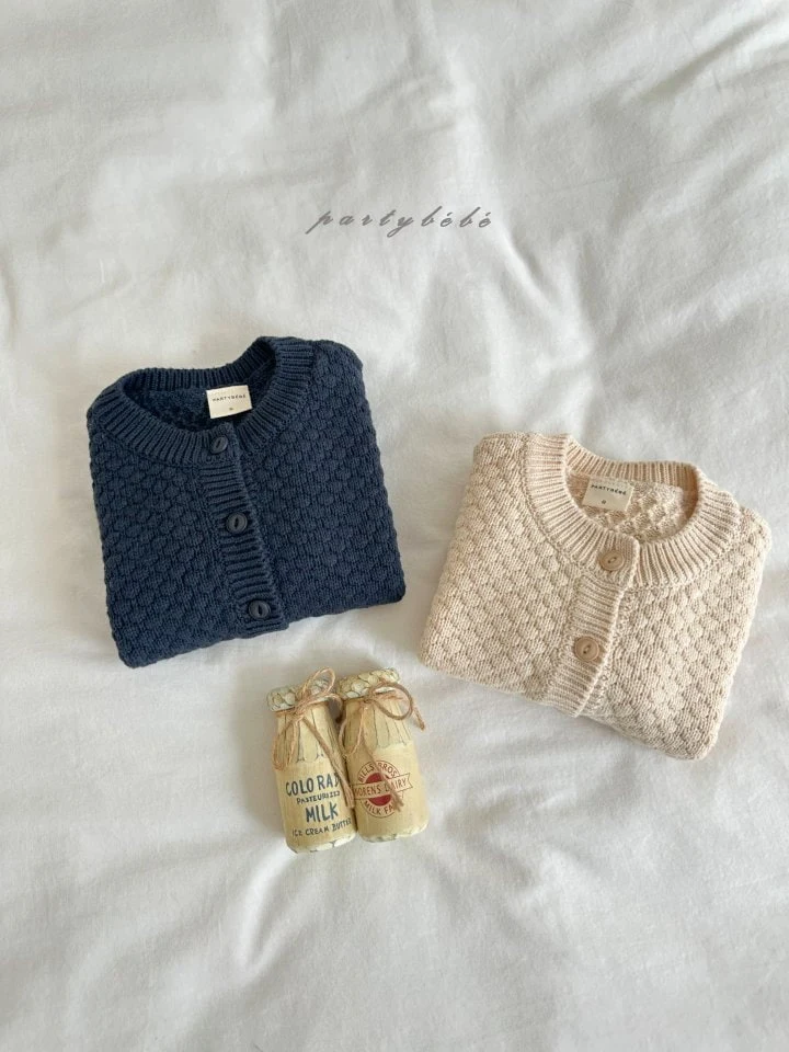 Party Kids - Korean Baby Fashion - #babyfever - Knit Comfort Cardigan - 6