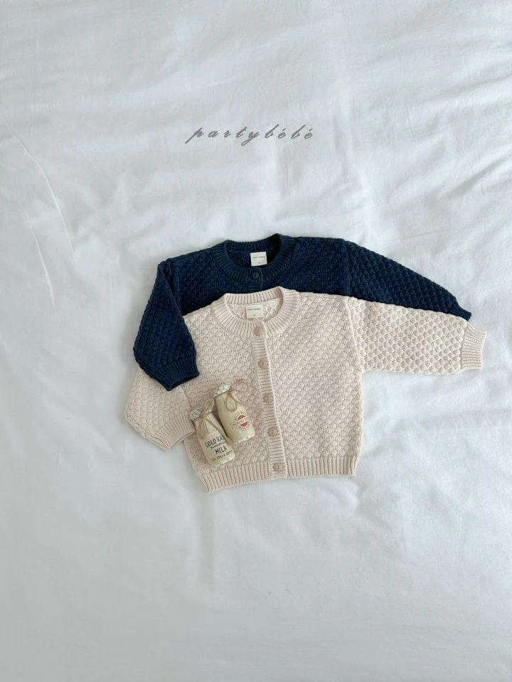 Party Kids - Korean Baby Fashion - #smilingbaby - Knit Comfort Cardigan