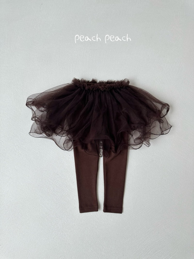 Peach Peach - Korean Children Fashion - #Kfashion4kids - Fall Darling Tutu Skirt Leggings - 7