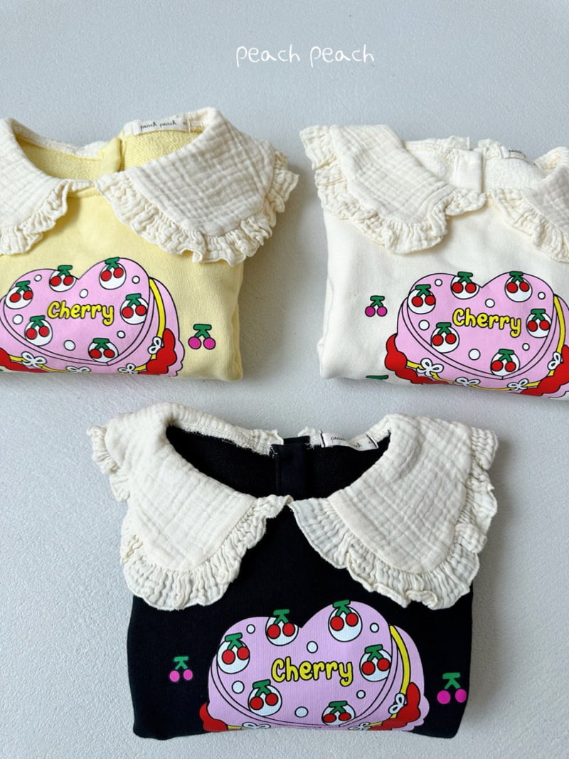 Peach Peach - Korean Children Fashion - #childofig - Cherry Cake Sweatshirts - 8