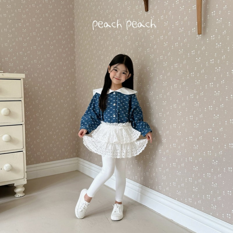 Peach Peach - Korean Children Fashion - #childofig - Lilly Lace Skirt Leggings - 2