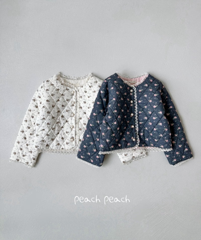 Peach Peach - Korean Children Fashion - #childofig - Chloe Quilting Jacket