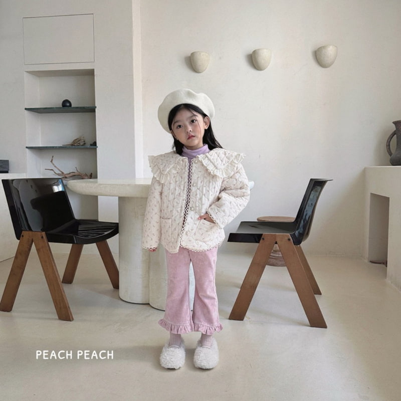 Peach Peach - Korean Children Fashion - #childofig - Creamy Corduroy Bootscut Pants - 11