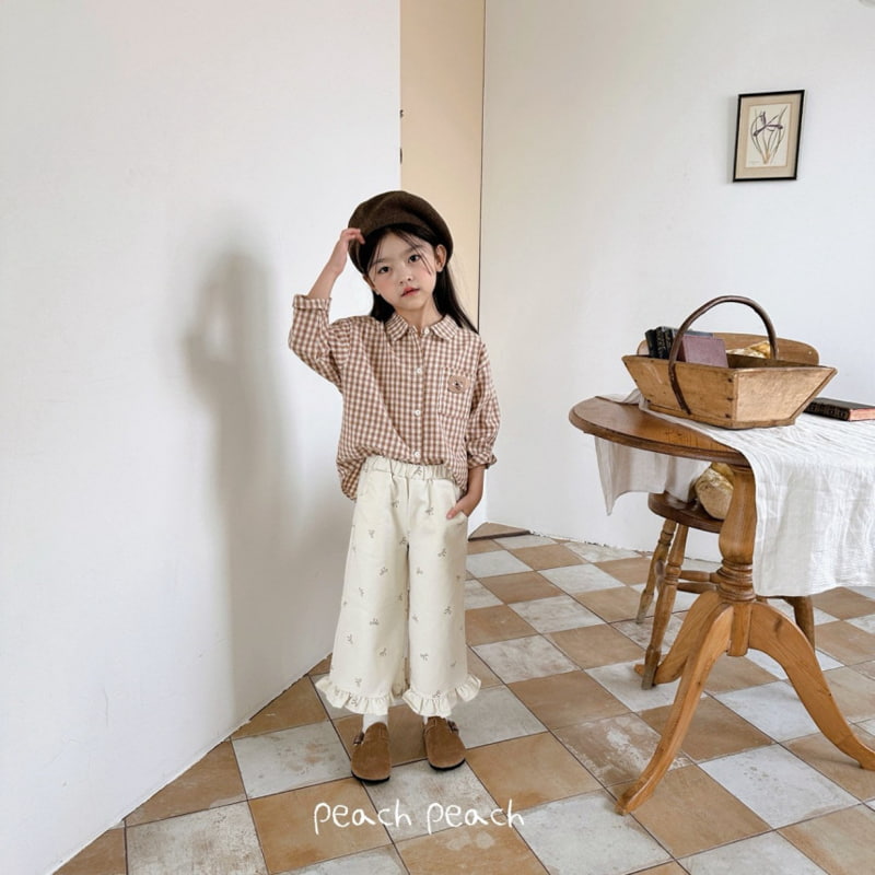 Peach Peach - Korean Children Fashion - #childrensboutique - Brownie Shirt - 10