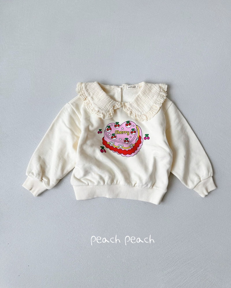 Peach Peach - Korean Children Fashion - #childrensboutique - Cherry Cake Sweatshirts - 9