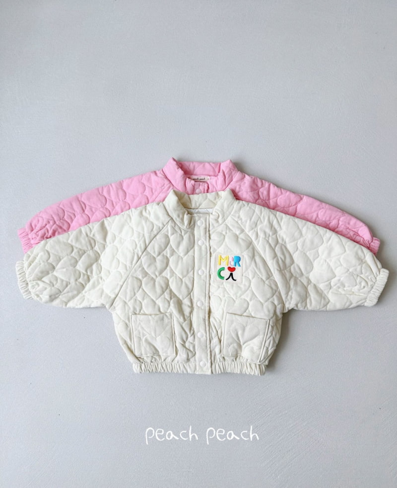 Peach Peach - Korean Children Fashion - #childrensboutique - Merci Quilting Jacket