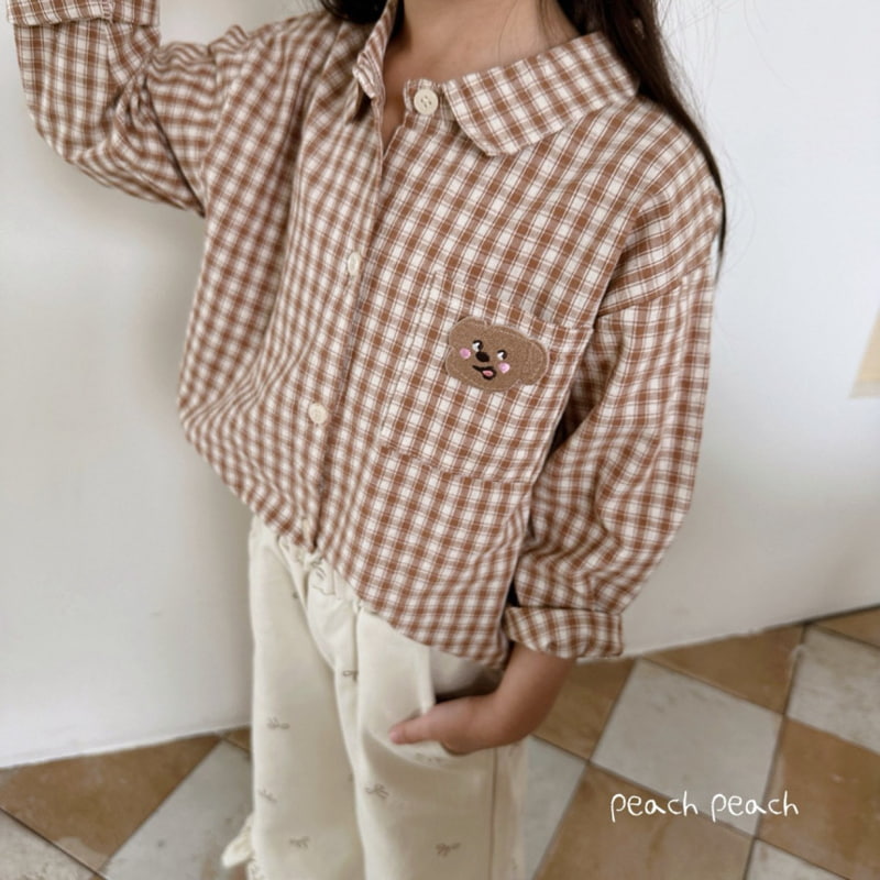 Peach Peach - Korean Children Fashion - #designkidswear - Brownie Shirt - 11