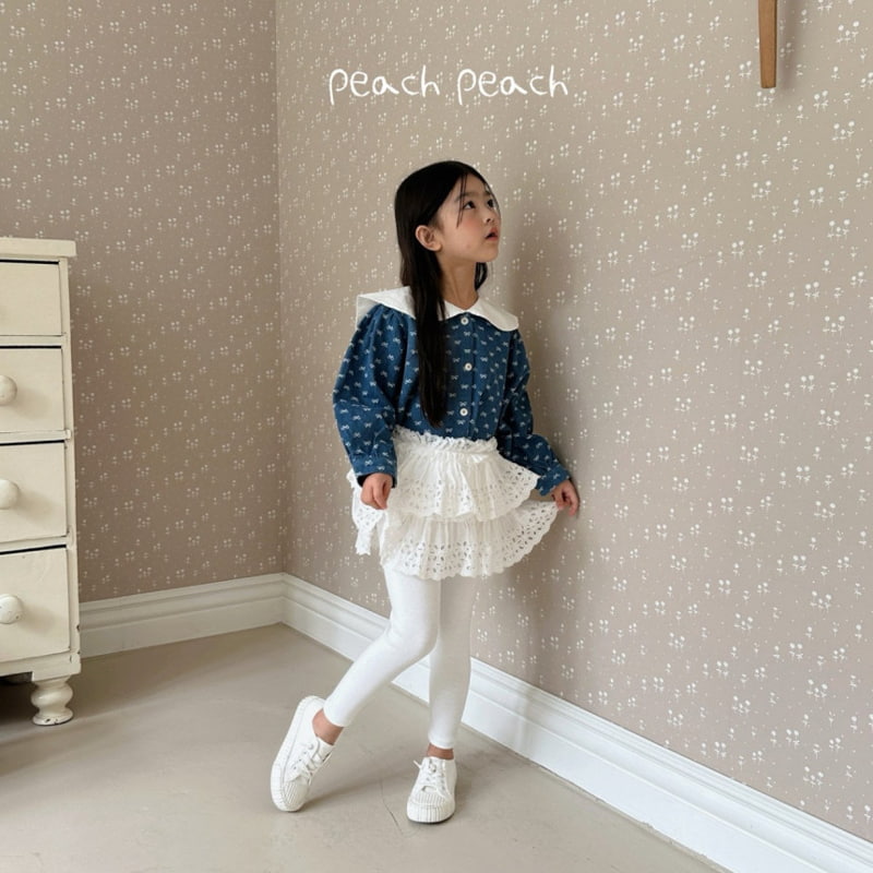 Peach Peach - Korean Children Fashion - #childrensboutique - Lilly Lace Skirt Leggings - 4