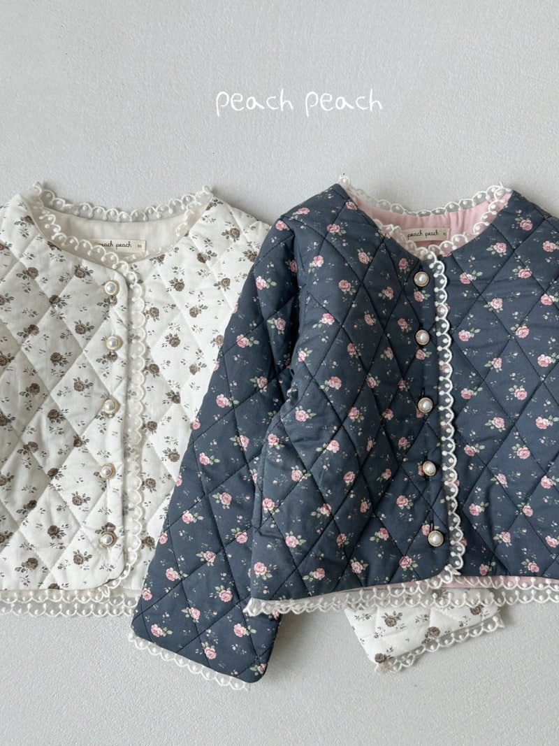 Peach Peach - Korean Children Fashion - #designkidswear - Chloe Quilting Jacket - 4