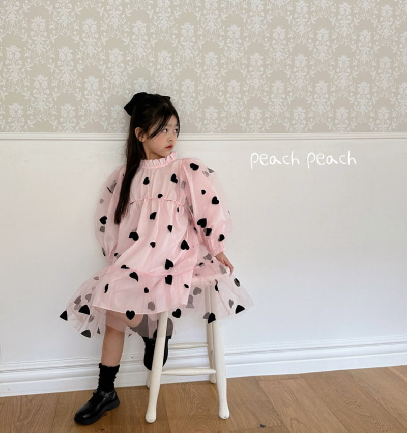 Peach Peach - Korean Children Fashion - #discoveringself - Love Love Dress - 11