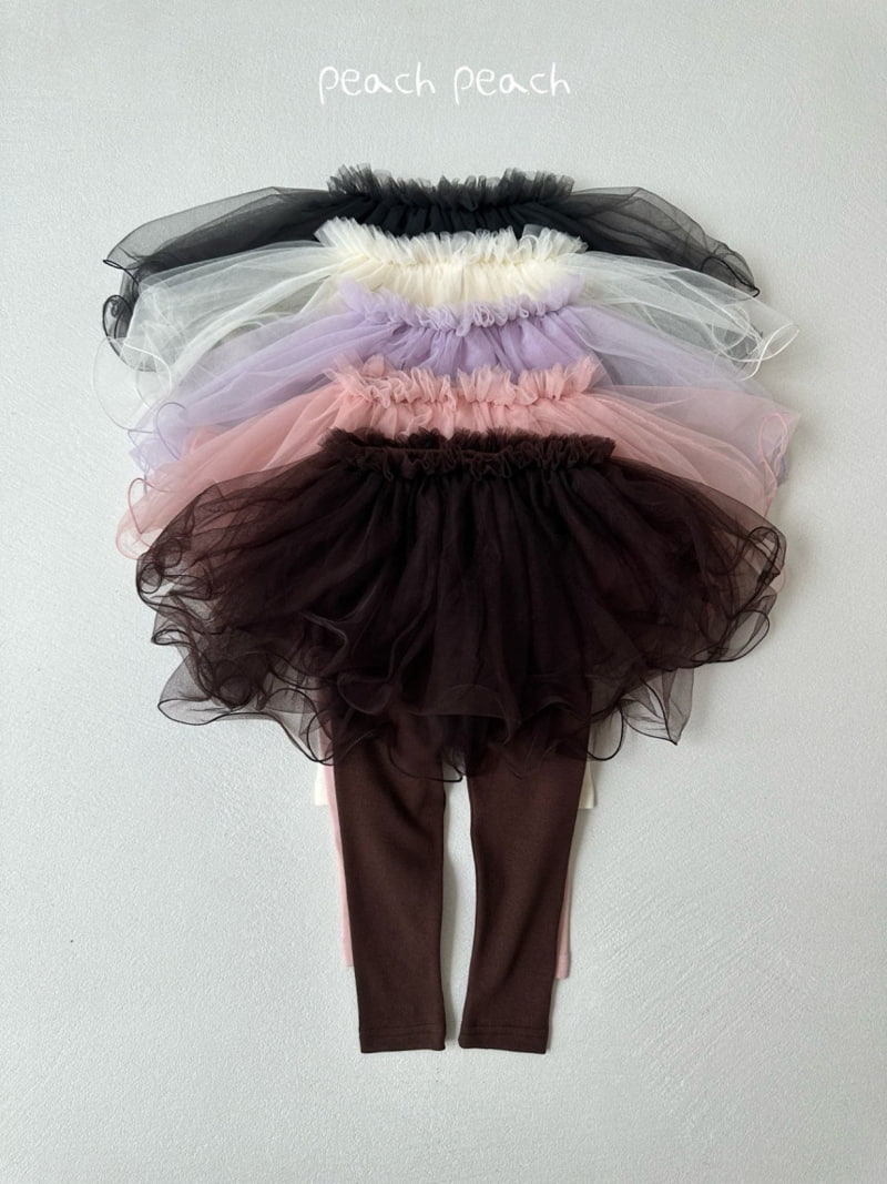 Peach Peach - Korean Children Fashion - #fashionkids - Fall Darling Tutu Skirt Leggings - 3