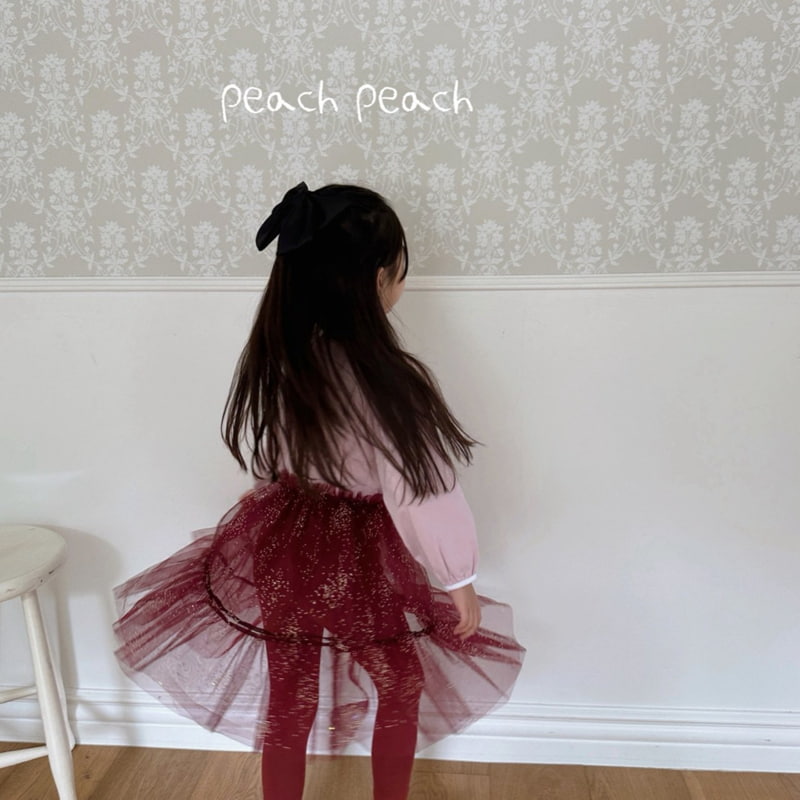 Peach Peach - Korean Children Fashion - #fashionkids - Glitter Tutu Skirt Leggings - 2