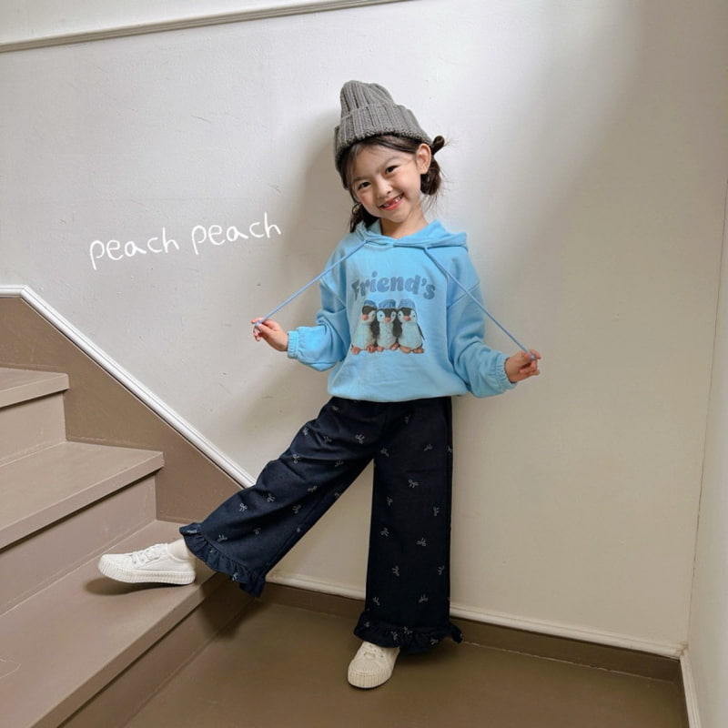 Peach Peach - Korean Children Fashion - #kidsshorts - Ribbon Frill Pants - 10