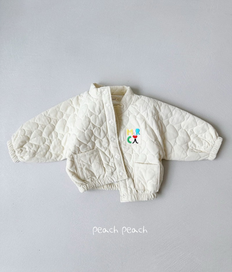 Peach Peach - Korean Children Fashion - #kidsshorts - Merci Quilting Jacket - 5