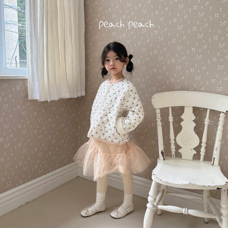 Peach Peach - Korean Children Fashion - #kidsshorts - Glitter Tutu Skirt Leggings - 3