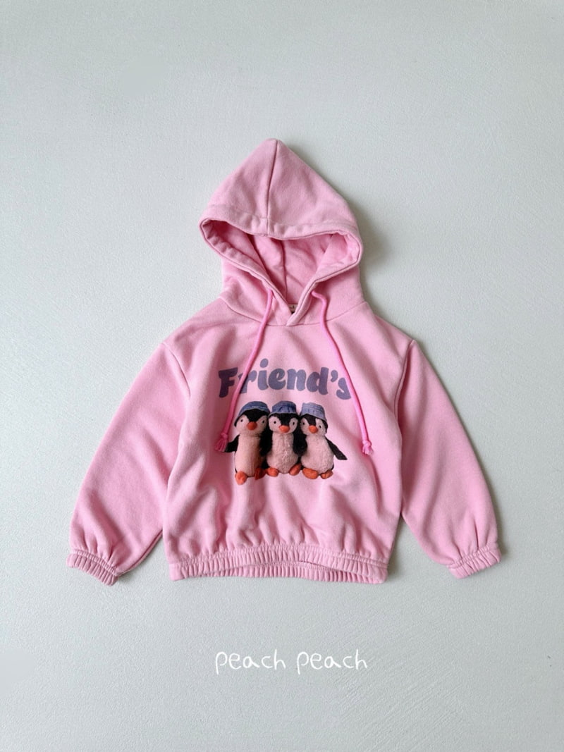 Peach Peach - Korean Children Fashion - #kidsstore - Penguin Hoodie - 9