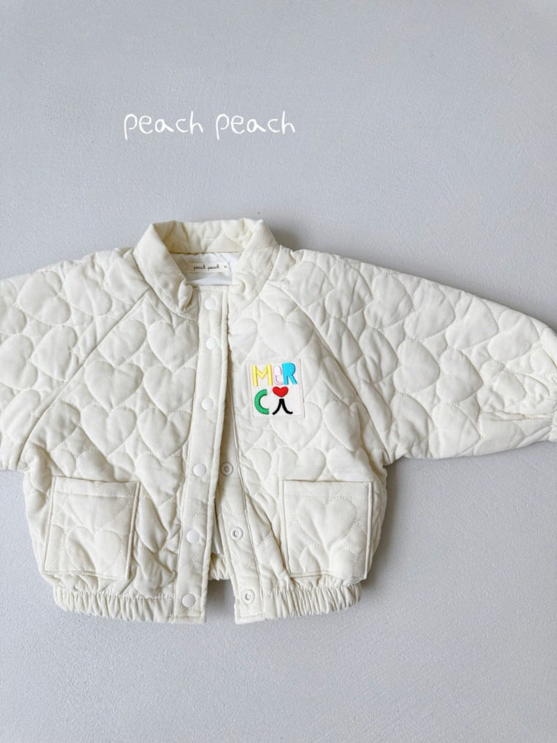 Peach Peach - Korean Children Fashion - #kidsstore - Merci Quilting Jacket - 6