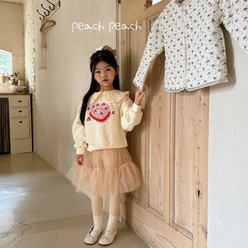 Peach Peach - Korean Children Fashion - #kidsshorts - Glitter Tutu Skirt Leggings - 4