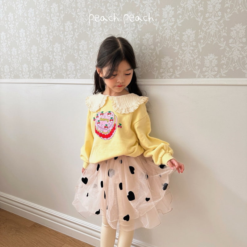 Peach Peach - Korean Children Fashion - #kidsstore - Heart Darling Tutu Skirt Leggings - 2