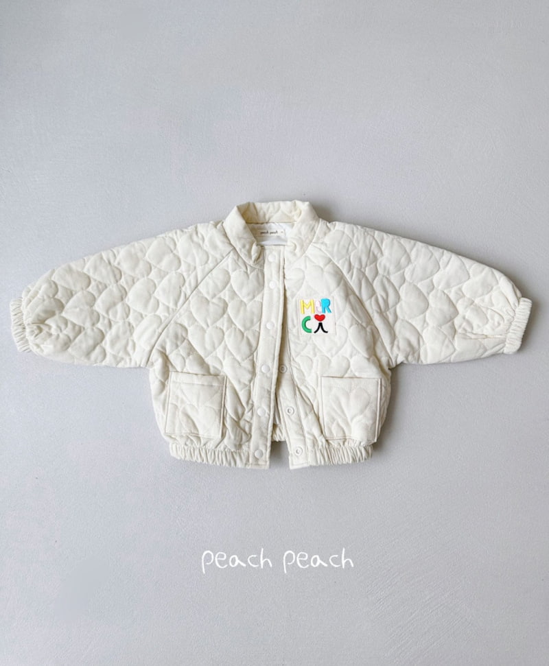 Peach Peach - Korean Children Fashion - #kidzfashiontrend - Merci Quilting Jacket - 7