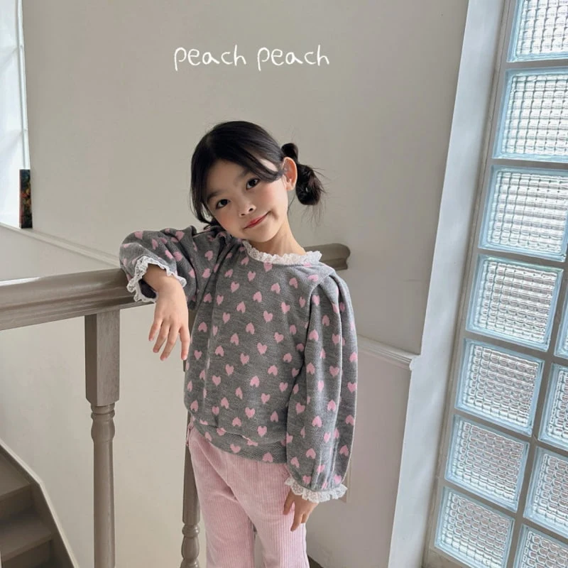 Peach Peach - Korean Children Fashion - #kidzfashiontrend - Romance Heart Knit - 12