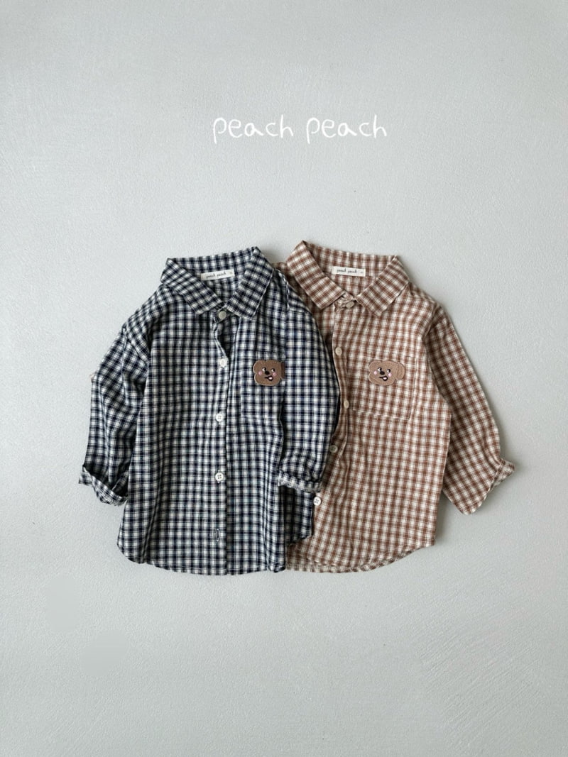 Peach Peach - Korean Children Fashion - #littlefashionista - Brownie Shirt - 2