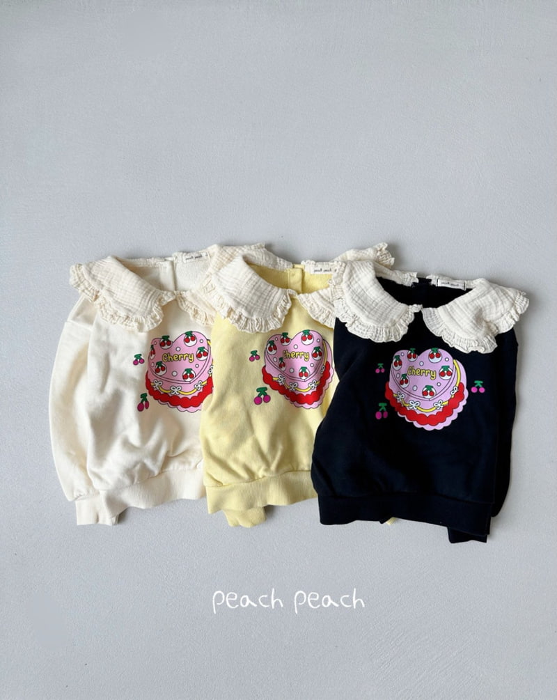 Peach Peach - Korean Children Fashion - #littlefashionista - Cherry Cake Sweatshirts