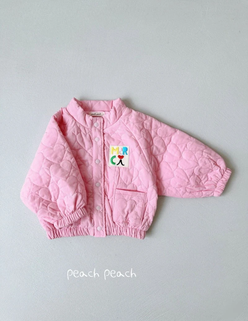 Peach Peach - Korean Children Fashion - #littlefashionista - Merci Quilting Jacket - 9