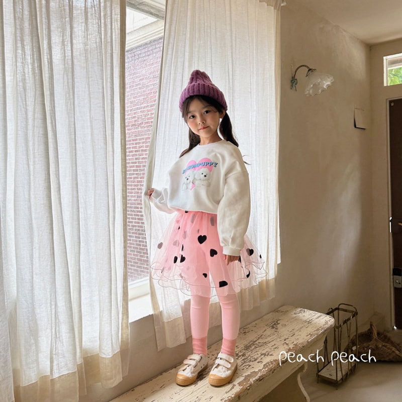 Peach Peach - Korean Children Fashion - #littlefashionista - Heart Darling Tutu Skirt Leggings - 5