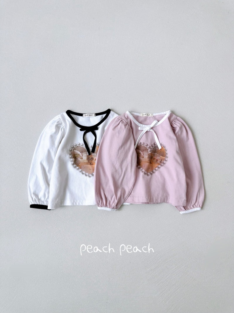 Peach Peach - Korean Children Fashion - #magicofchildhood - Wendy Tee