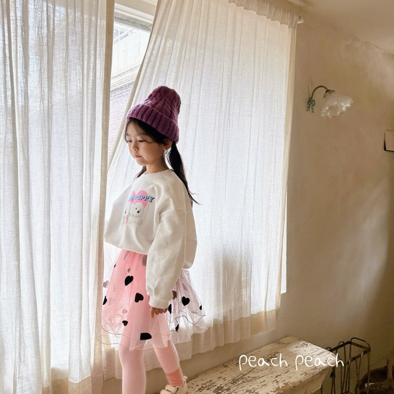 Peach Peach - Korean Children Fashion - #magicofchildhood - Heart Darling Tutu Skirt Leggings - 6