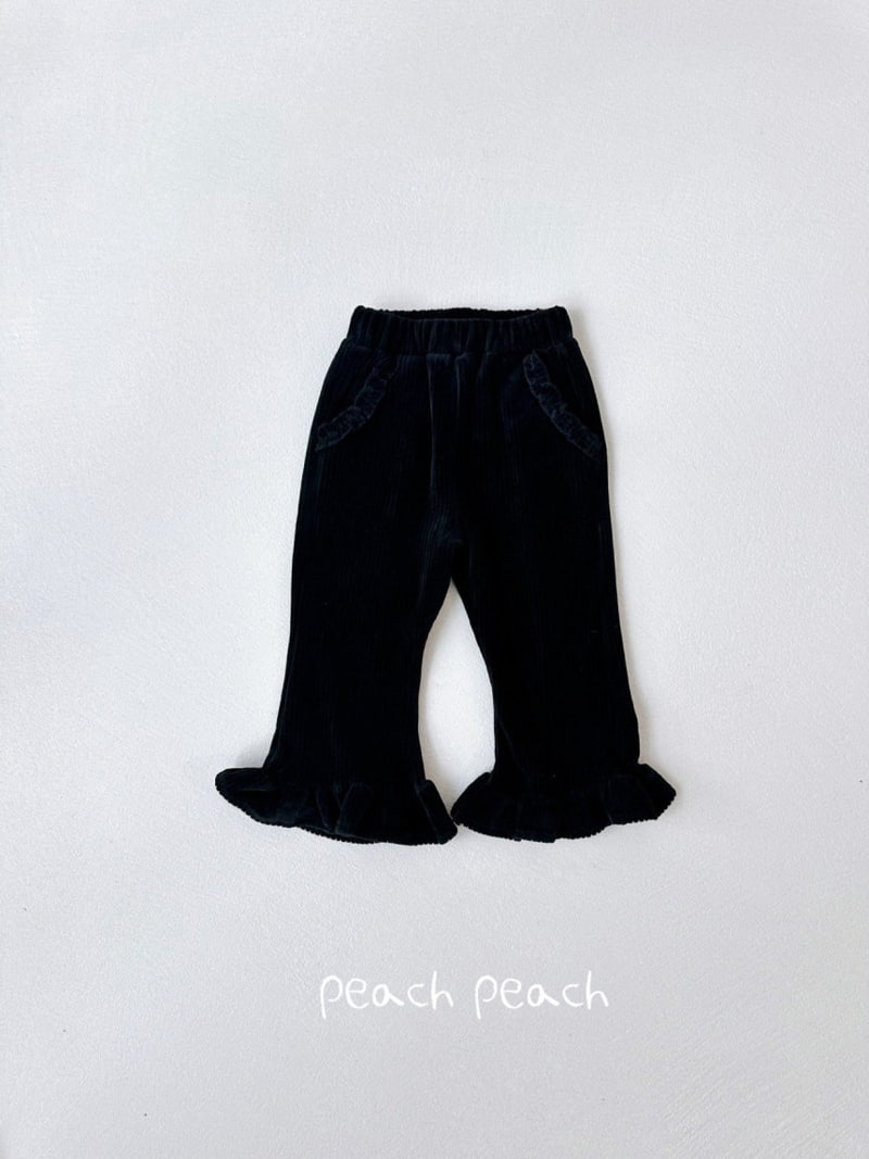 Peach Peach - Korean Children Fashion - #magicofchildhood - Creamy Corduroy Bootscut Pants - 5