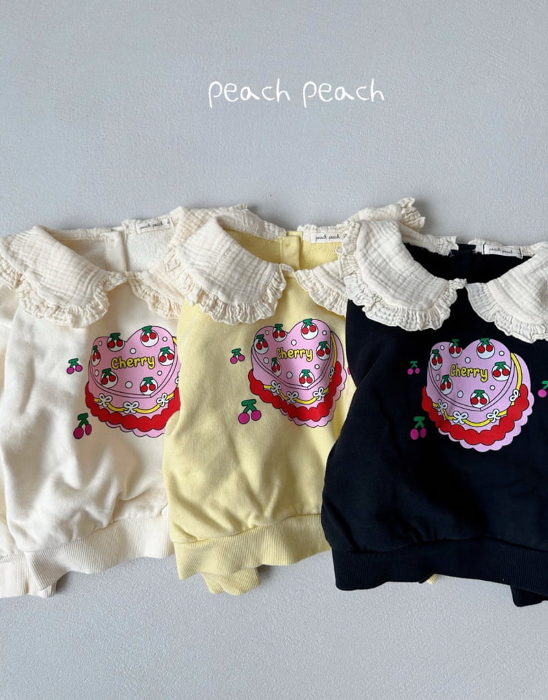 Peach Peach - Korean Children Fashion - #minifashionista - Cherry Cake Sweatshirts - 3