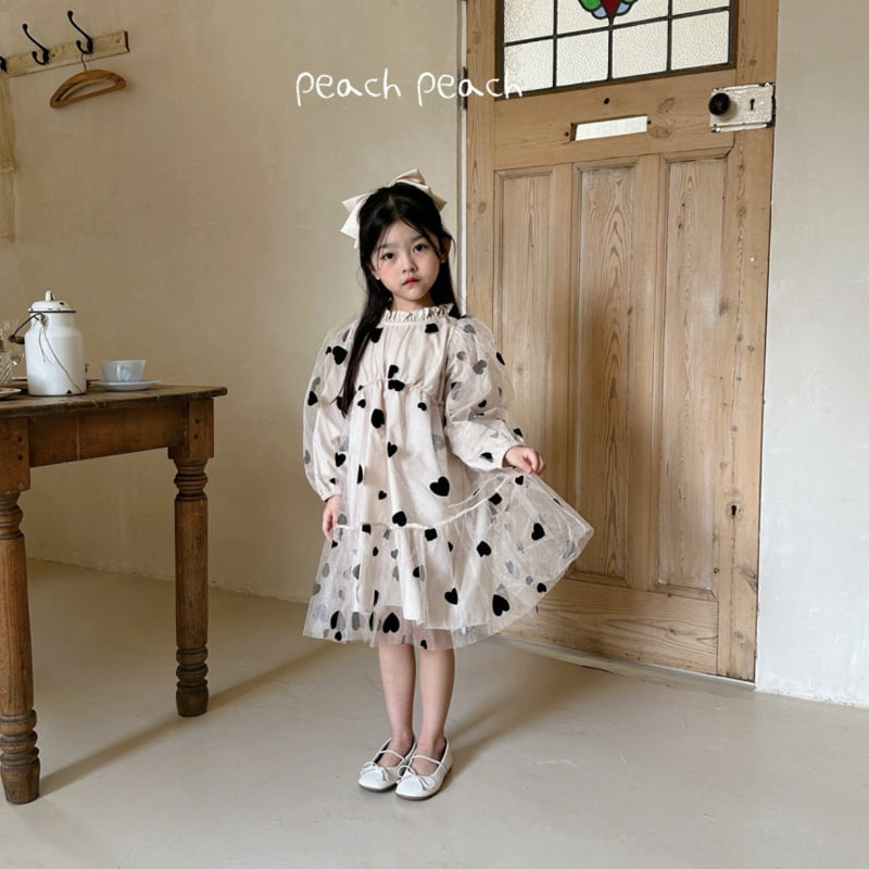 Peach Peach - Korean Children Fashion - #minifashionista - Love Love Dress - 3