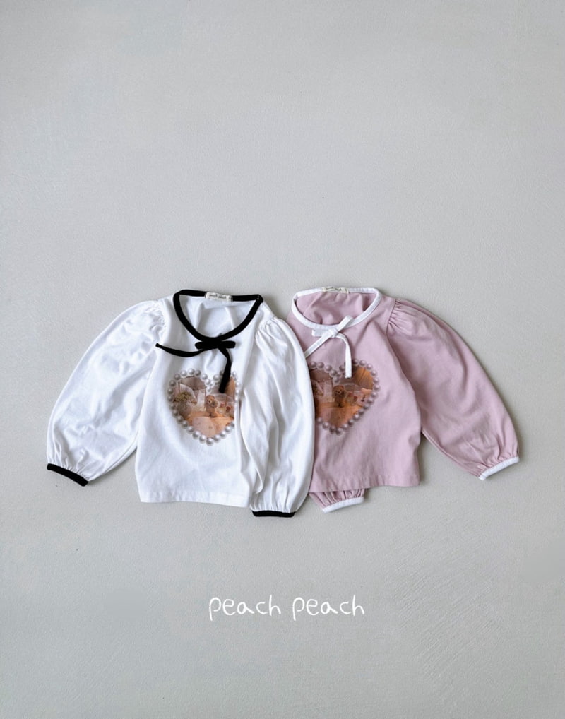 Peach Peach - Korean Children Fashion - #prettylittlegirls - Wendy Tee - 3