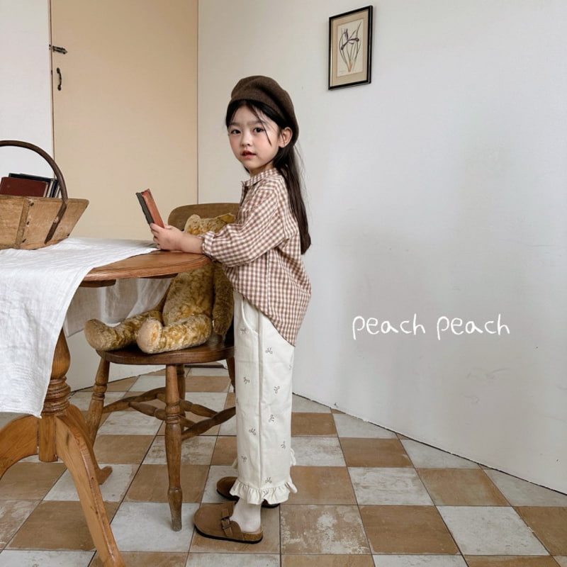 Peach Peach - Korean Children Fashion - #stylishchildhood - Brownie Shirt - 8