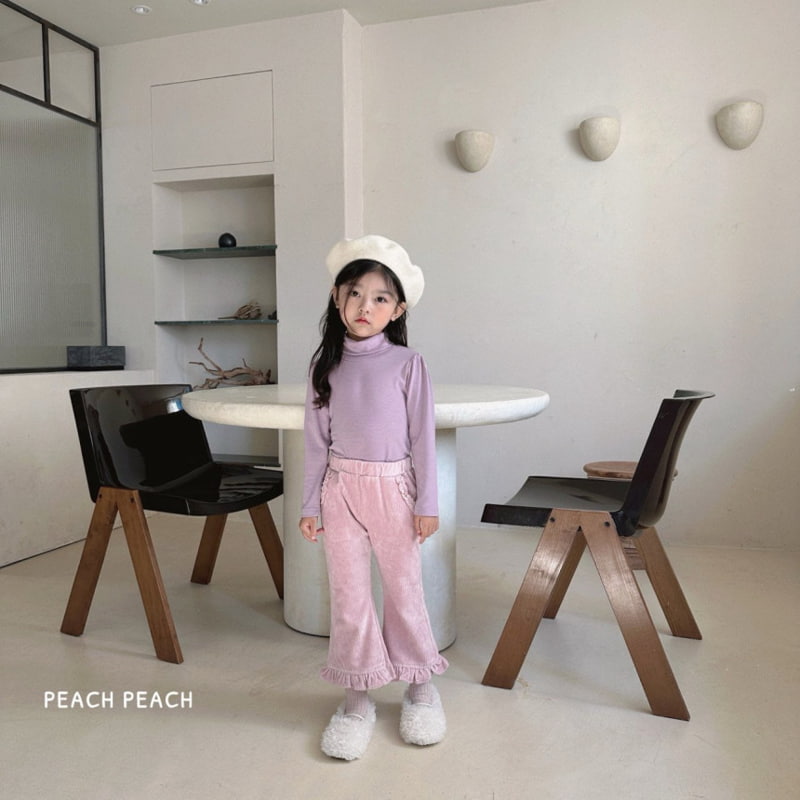 Peach Peach - Korean Children Fashion - #stylishchildhood - Creamy Corduroy Bootscut Pants - 10