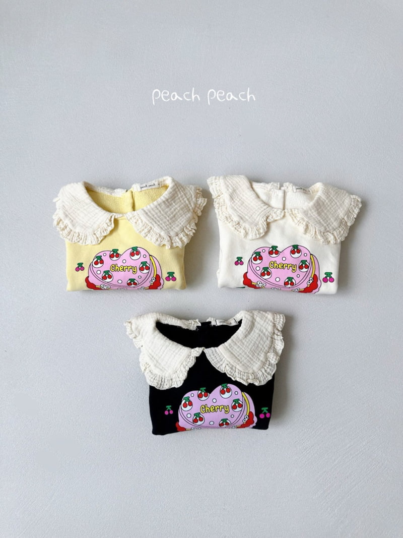 Peach Peach - Korean Children Fashion - #todddlerfashion - Cherry Cake Sweatshirts - 5