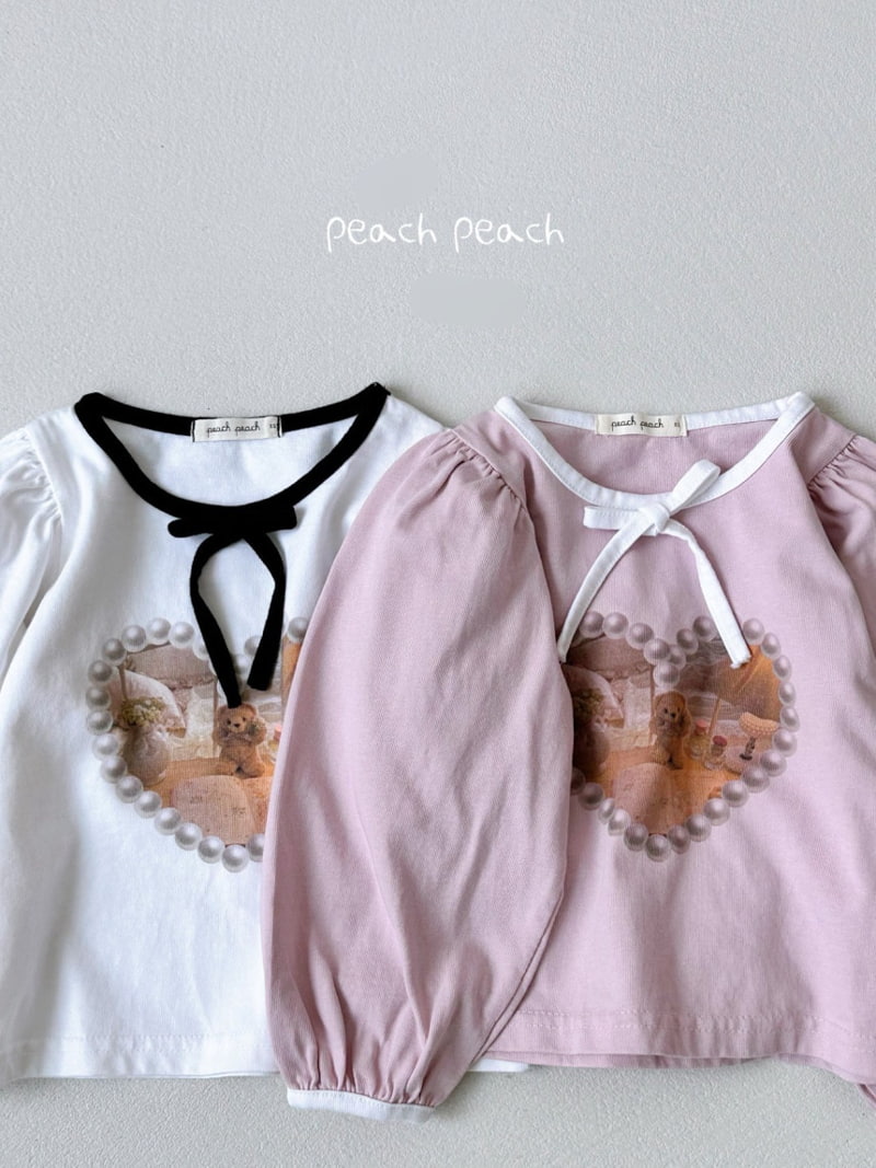 Peach Peach - Korean Children Fashion - #prettylittlegirls - Wendy Tee - 4