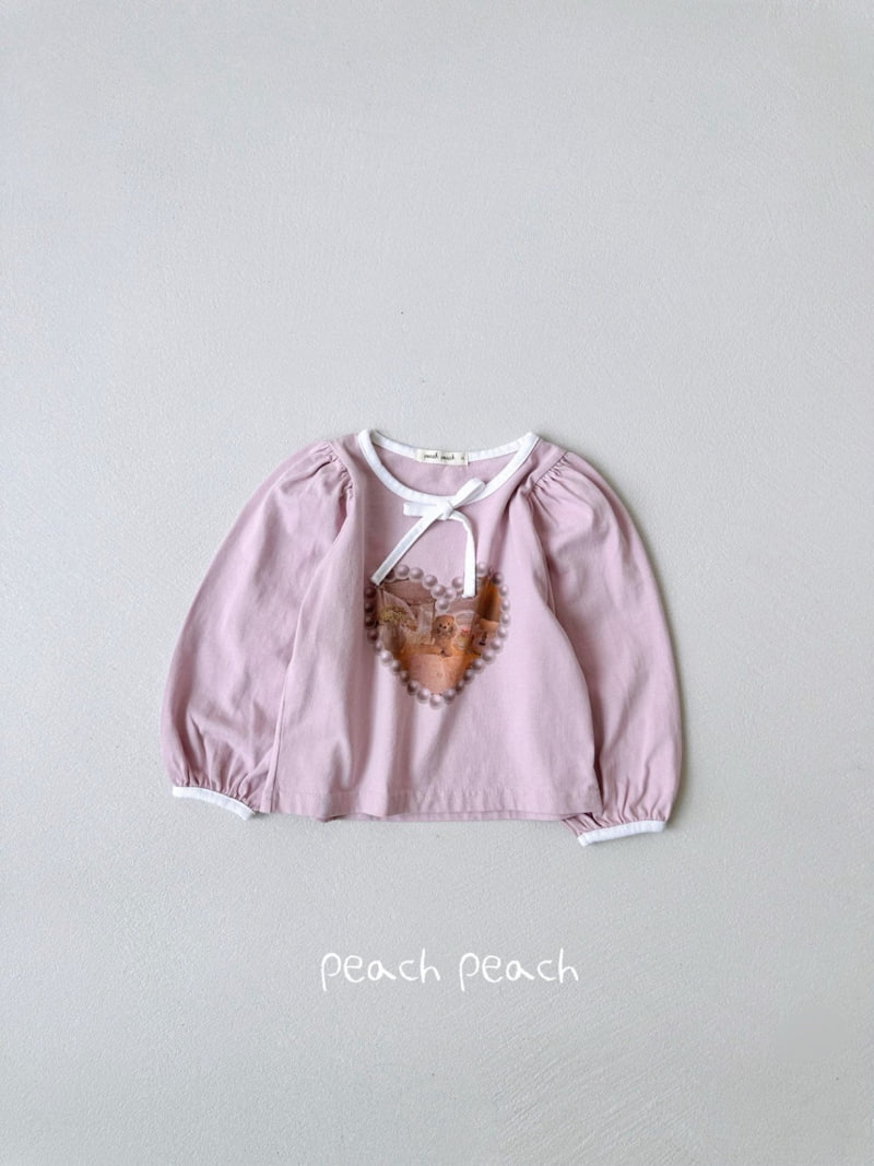 Peach Peach - Korean Children Fashion - #toddlerclothing - Wendy Tee - 5