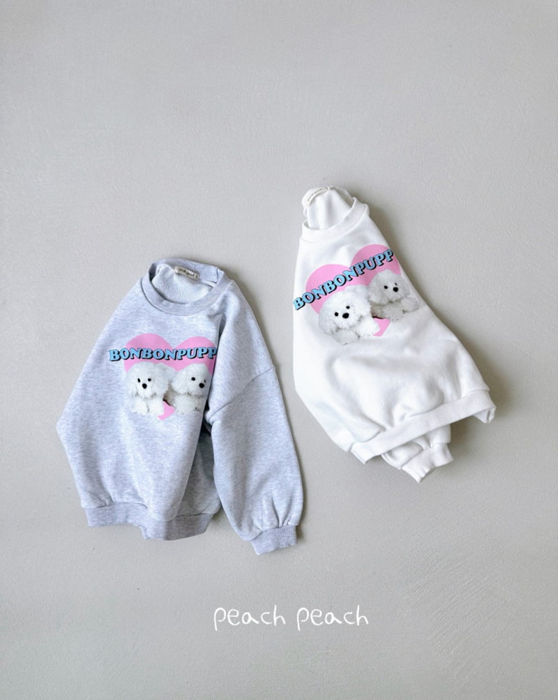 Peach Peach - Korean Children Fashion - #todddlerfashion - Bongbong Sweashirts - 4