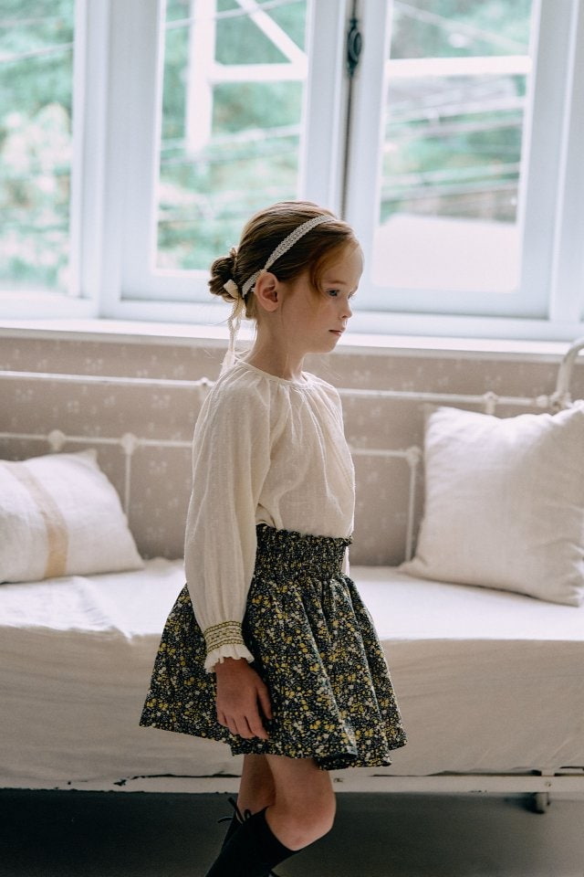 Perrobebe - Korean Children Fashion - #Kfashion4kids - Kara Smocked Skirt - 5