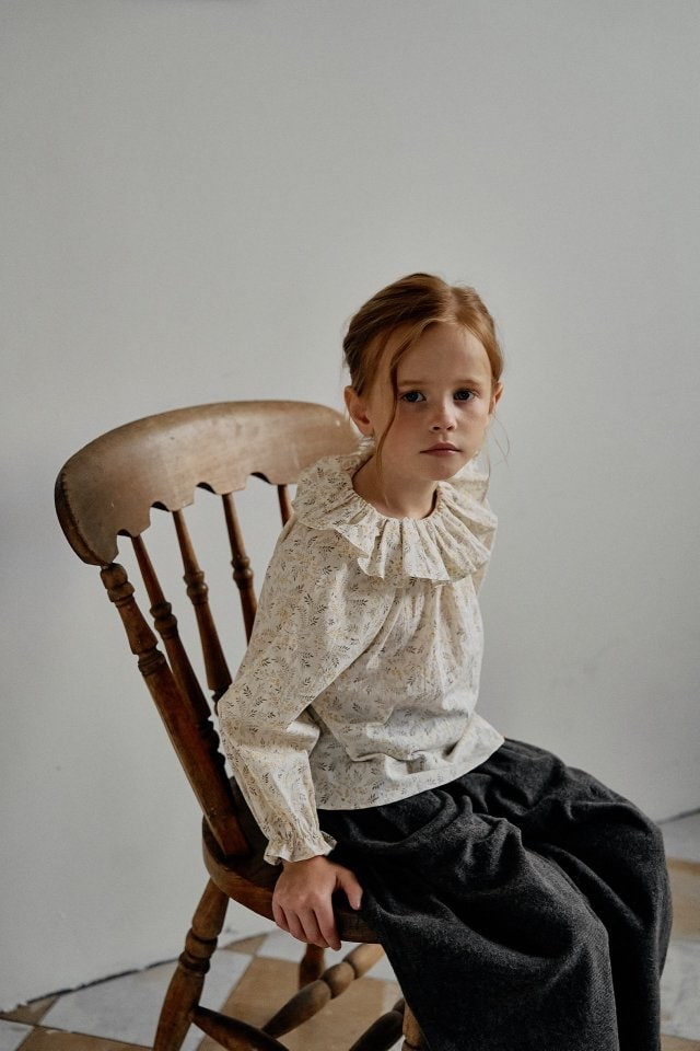 Perrobebe - Korean Children Fashion - #childofig - Jasmine Frill Blouse - 6